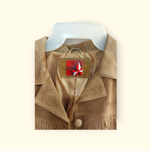 Vintage Leather Fringe Jacket - Picture 3 of 12